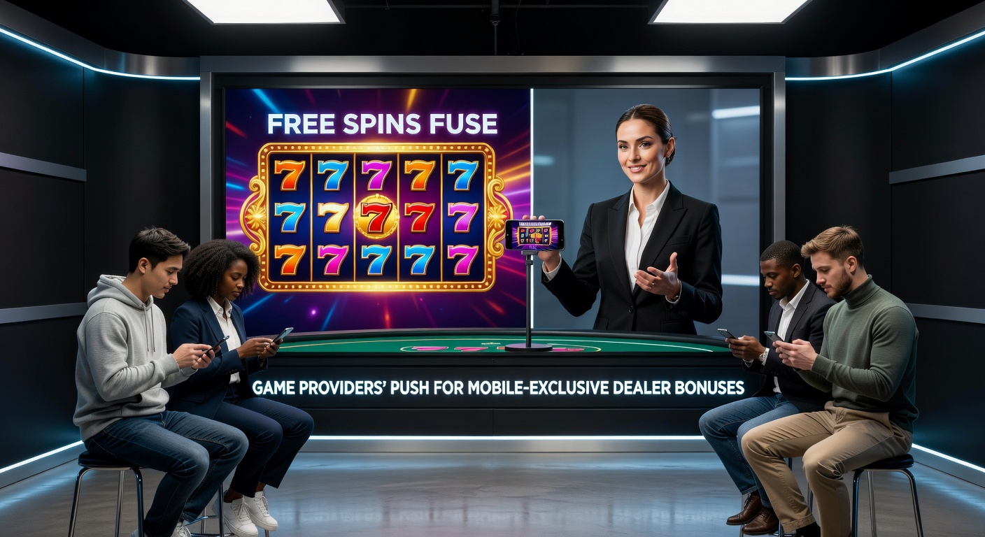 Mobile phone screen displaying a live dealer bonus wheel with free spins raining down during a roulette spin